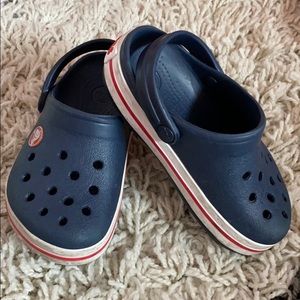 Toddler blue crocs
